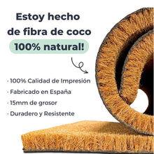 Cargar imagen en el visor de la galería, Felpudo personalizado fibra de coco Aquí juzgamos, no escuchamos
