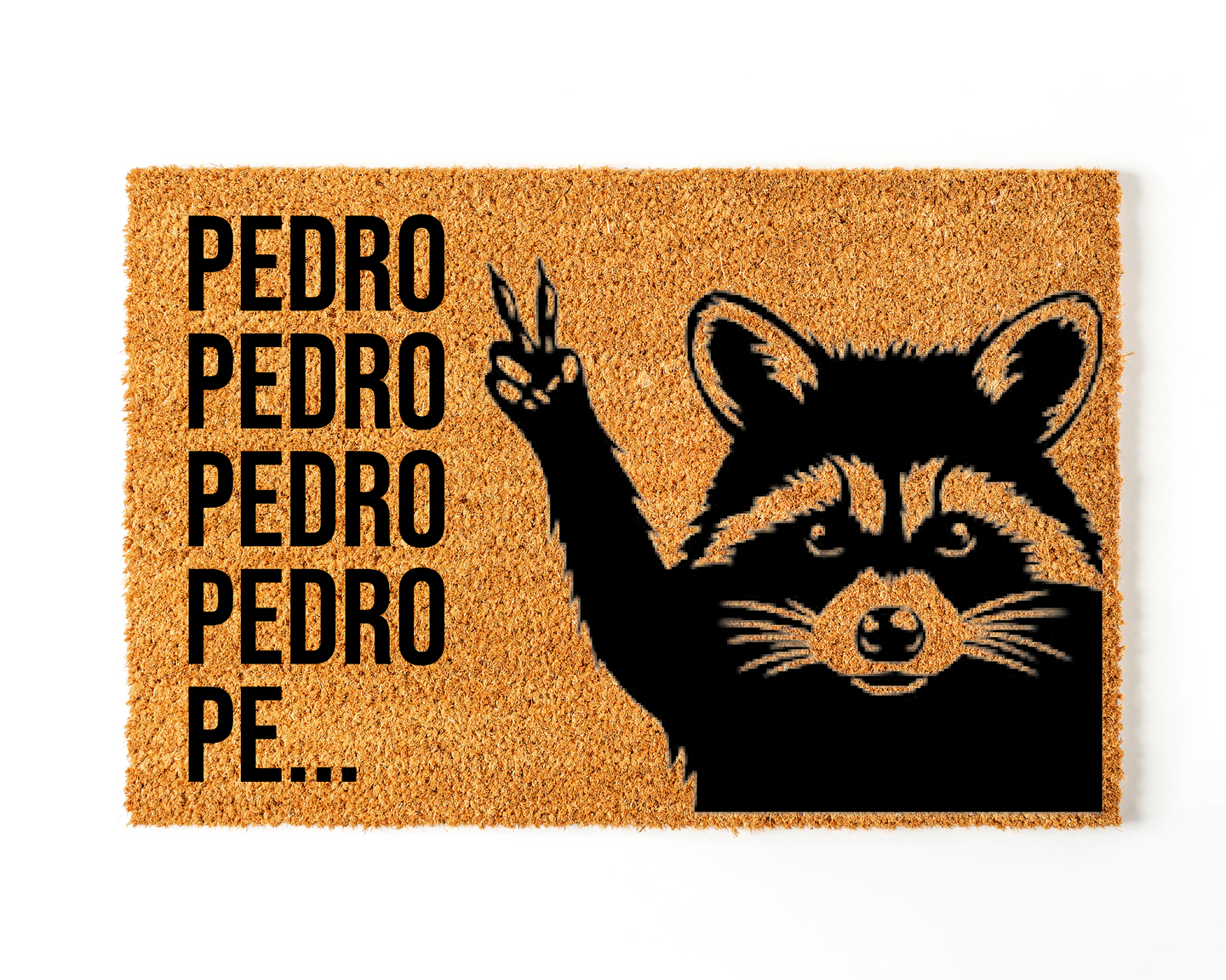 Felpudo Personalizado Fibra de Coco Pedro Pedro Pedro